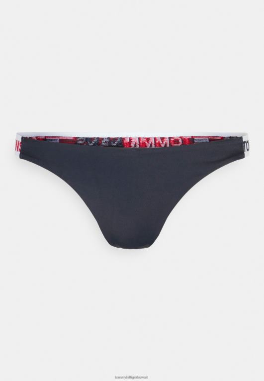 الأحمر الأساسي Tommy Hilfiger قطعة بيكيني سفلية عالية الساق 446444339