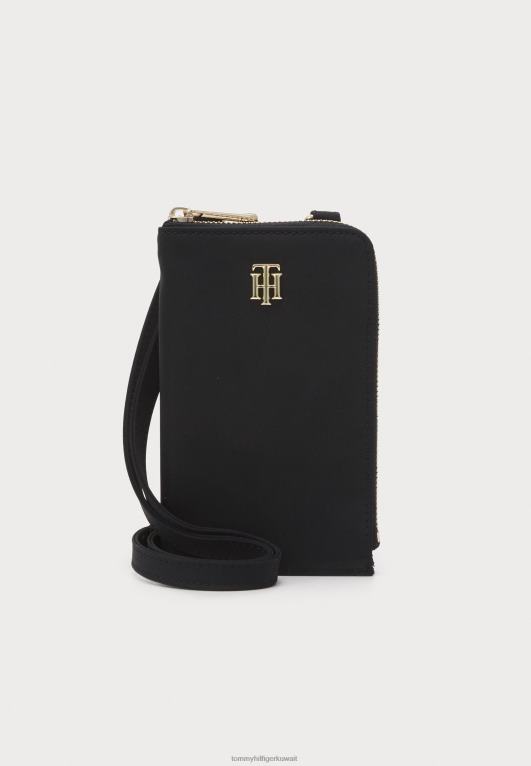 أسود Tommy Hilfiger حالة الهاتف محفظة هاتفي 446444349