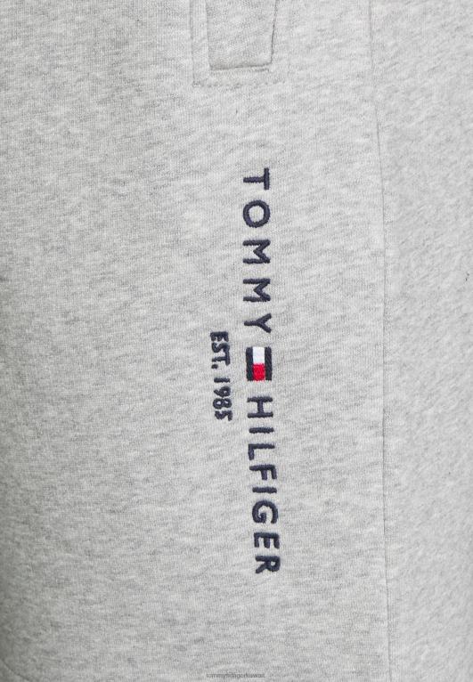 هيذر رمادي فاتح Tommy Hilfiger قيعان رياضية الشعار 446444363