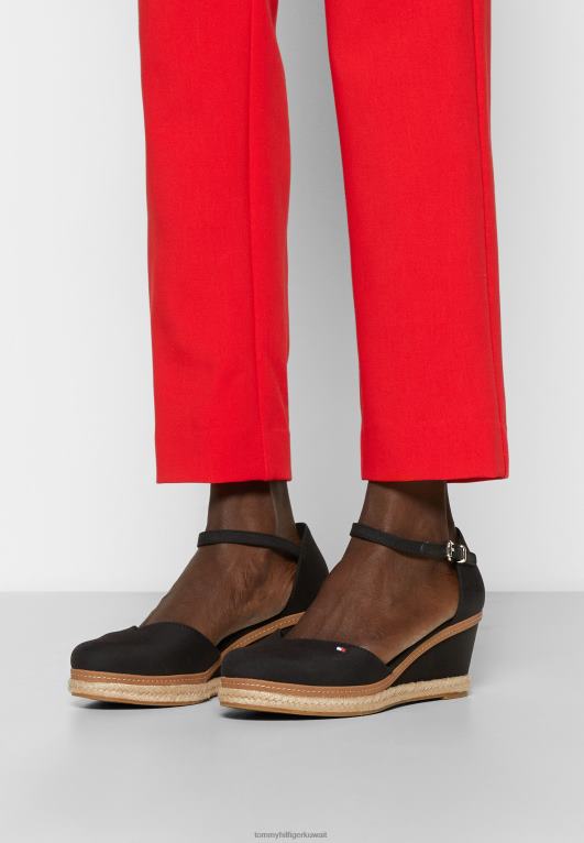 أسود Tommy Hilfiger حذاء كعب متوسط ​​مغلق عند الأصابع 446444397