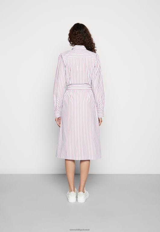 الفاخرة / التوت الملكي Tommy Hilfiger فستان قميص ميدي فستان قميص 446444430