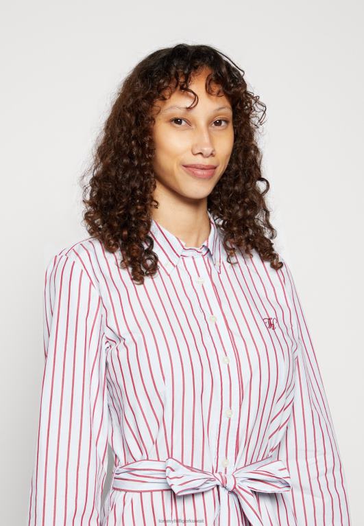 الفاخرة / التوت الملكي Tommy Hilfiger فستان قميص ميدي فستان قميص 446444430