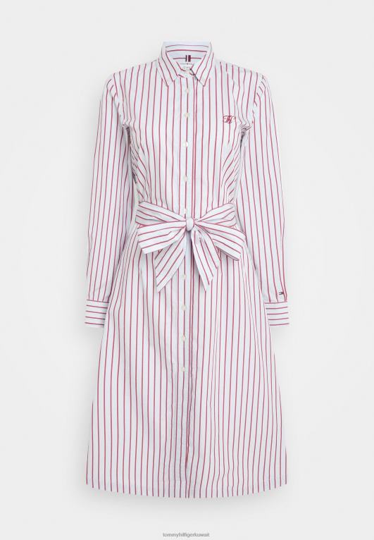 الفاخرة / التوت الملكي Tommy Hilfiger فستان قميص ميدي فستان قميص 446444430