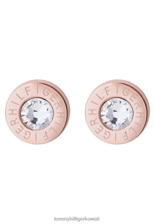 روزا © ذهبي اللون Tommy Hilfiger الأقراط التوقيع الكلاسيكية 446444436