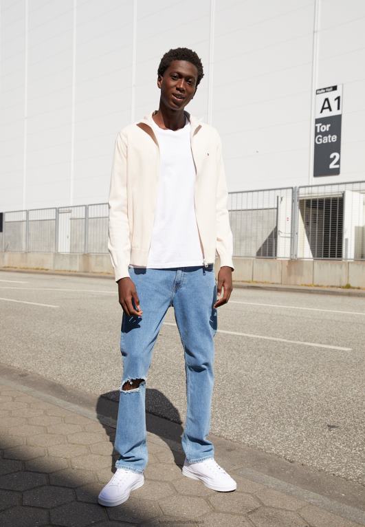 ريشة بيضاء Tommy Hilfiger الرمز البريدي من خلال سترة 446444448