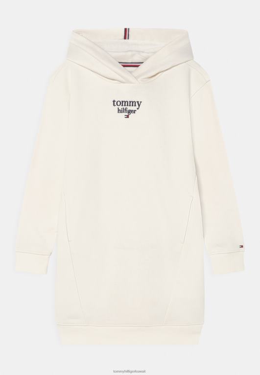بتلة العاج Tommy Hilfiger فستان يوم اللباس الرسم 446444452
