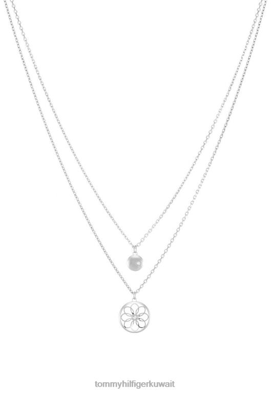 فضية اللون Tommy Hilfiger قلادة أساسية غير رسمية 446444470