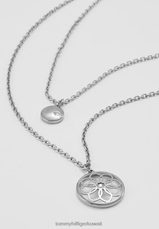 فضية اللون Tommy Hilfiger قلادة أساسية غير رسمية 446444470