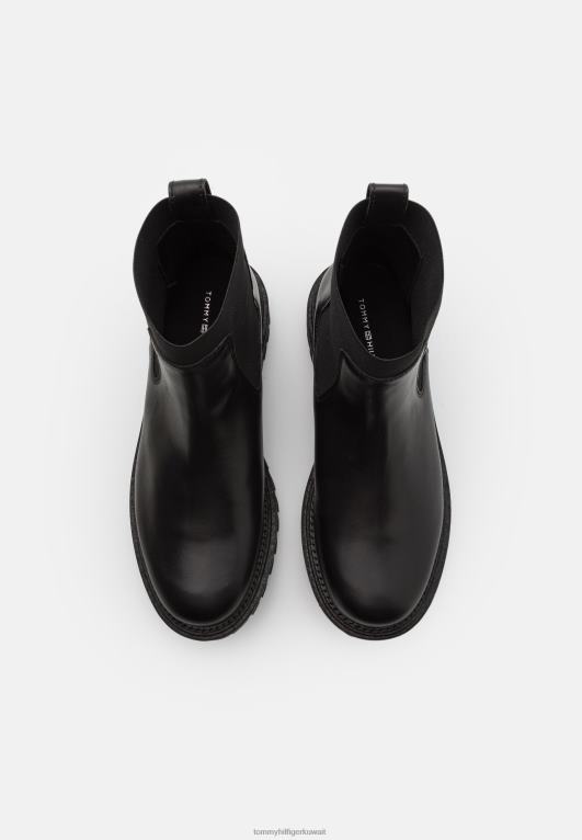 أسود Tommy Hilfiger حذاء كاحل كلاسيكي مكتنز كاجوال ممتاز 446444475