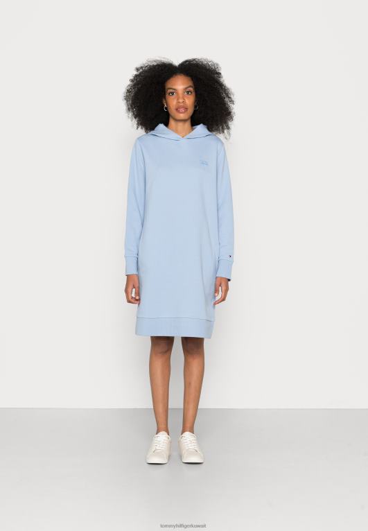 القمر الأزرق Tommy Hilfiger فستان قصير طبيعي عادي 446444477