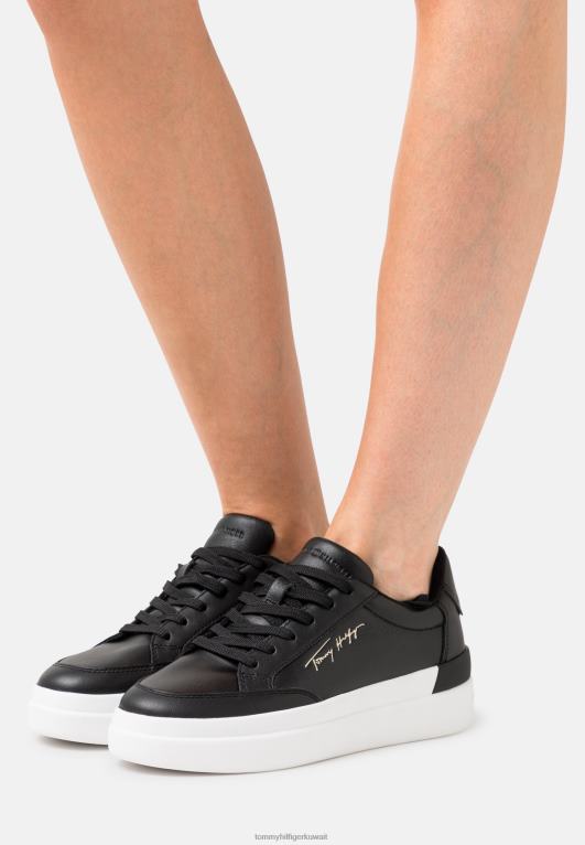 أسود Tommy Hilfiger المدربين التوقيع 446444500