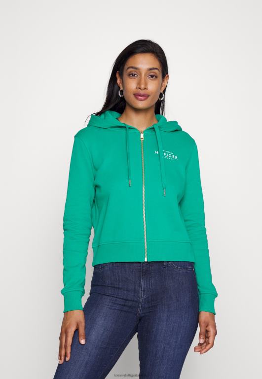 الملعب الأخضر Tommy Hilfiger سترة بسحاب ذات علامة تجارية جديدة 446444512