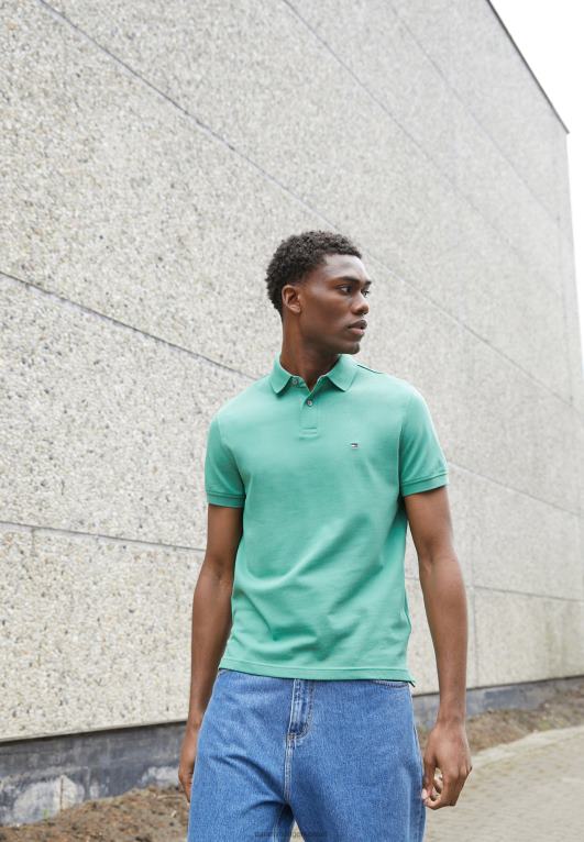 الأخضر المركزي Tommy Hilfiger قميص بولو عادي 446444521