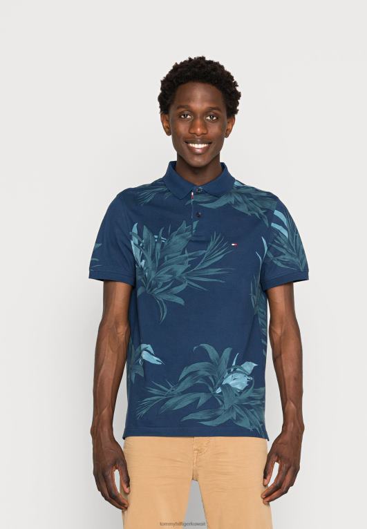 سماء الصحراء/متعددة Tommy Hilfiger قميص بولو بطبعة زهور النخيل 446444525