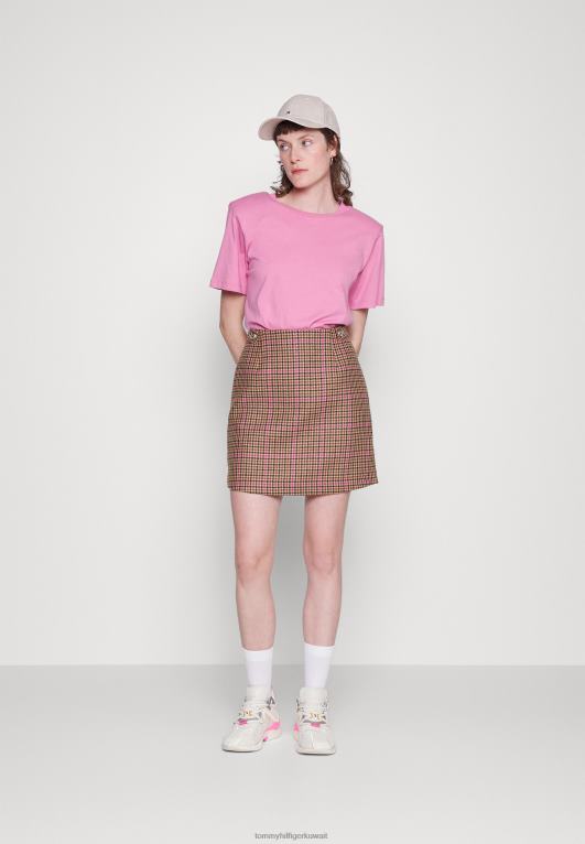 أرجواني Tommy Hilfiger تحقق من تنورة قصيرة تنورة قصيرة 446444533