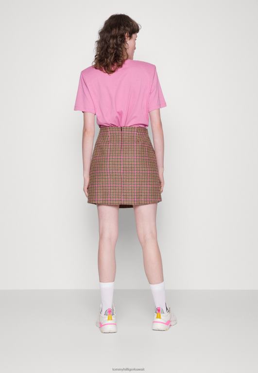 أرجواني Tommy Hilfiger تحقق من تنورة قصيرة تنورة قصيرة 446444533