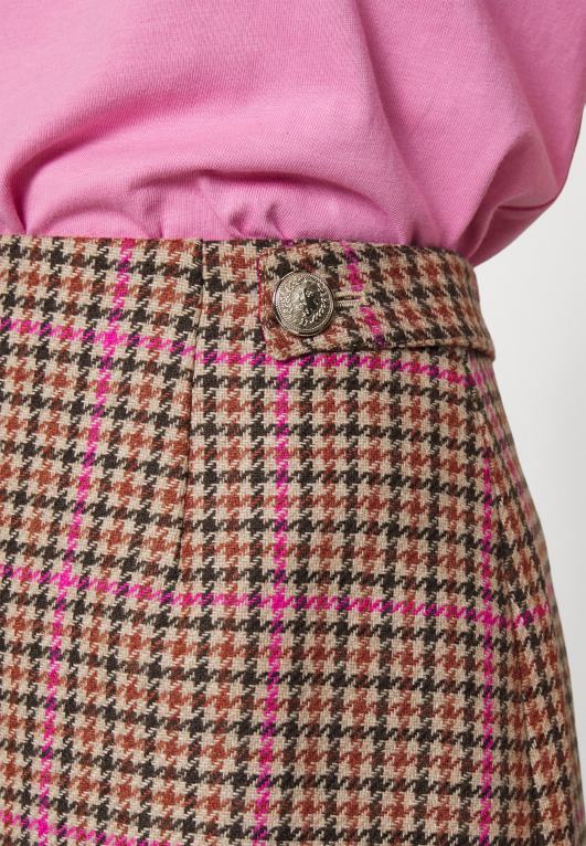 أرجواني Tommy Hilfiger تحقق من تنورة قصيرة تنورة قصيرة 446444533