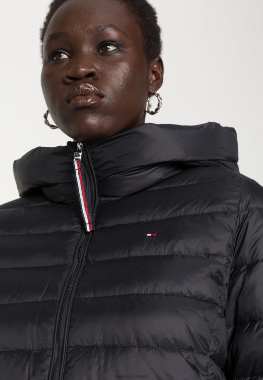 أسود Tommy Hilfiger سترة شتوية تحمل شعار سورونا 446444558