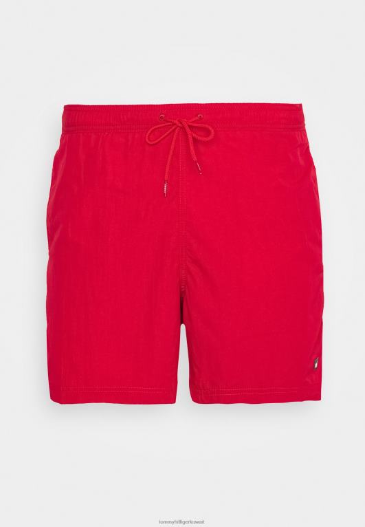 أحمر Tommy Hilfiger شورت سباحة برباط متوسط 446444563