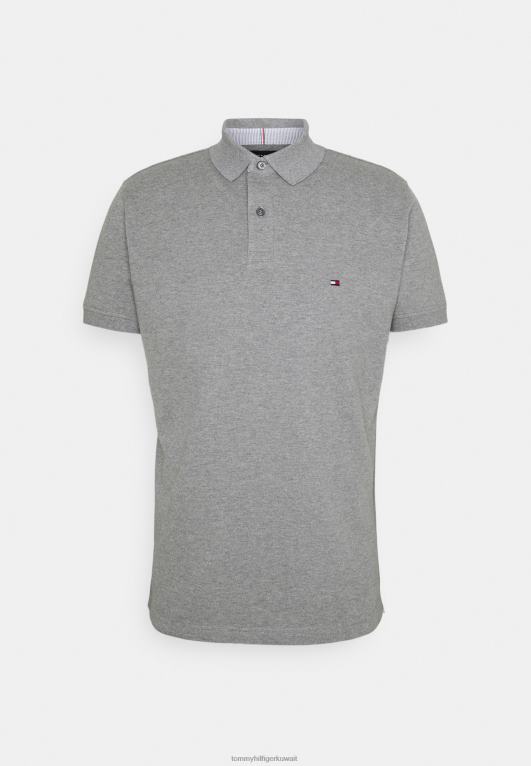 هيذر رمادي متوسط Tommy Hilfiger قميص بولو عادي 446444565