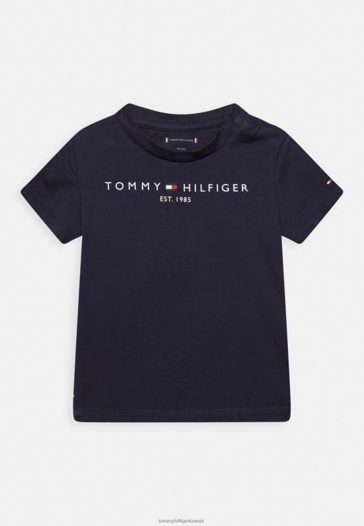 البحرية الشفق Tommy Hilfiger تي شيرت أساسي أساسي 446444577