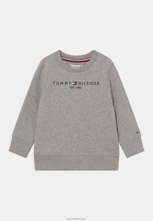 هيذر رمادي فاتح Tommy Hilfiger سترة أساسية للجنسين 446444579