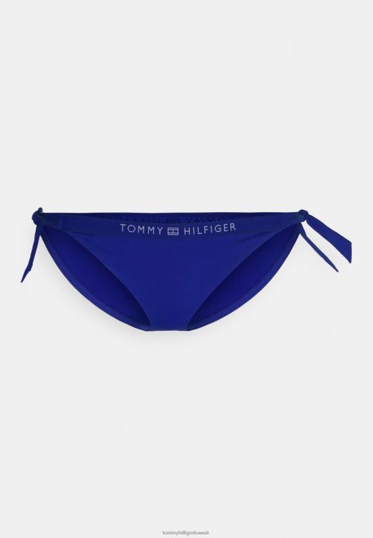 أزرق فائق Tommy Hilfiger ربطة عنق جانبية على الجزء السفلي من البكيني 446444633