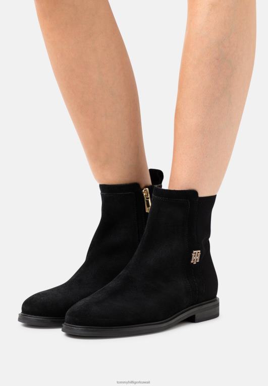 أسود Tommy Hilfiger أساسيات أحذية الكاحل الكلاسيكية 446444662