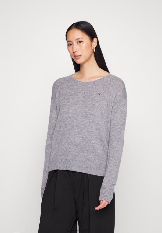 هيذر رمادي متوسط Tommy Hilfiger سترة او قفاز او لاعب قفز 446444676