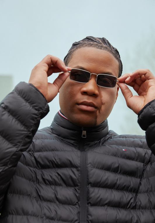 أسود Tommy Hilfiger سترة شتوية قابلة للحزم 446444699