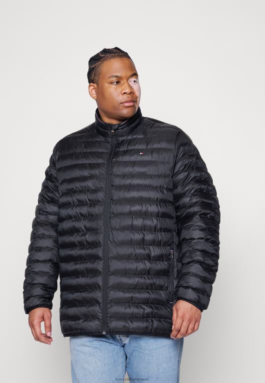 أسود Tommy Hilfiger سترة شتوية قابلة للحزم 446444699