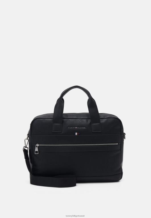 أسود Tommy Hilfiger حقيبة الكمبيوتر المحمول ترانزيت كمبيوتر ماسنجر 446444710