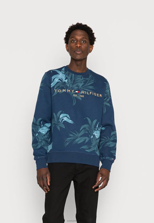 سماء الصحراء/متعددة Tommy Hilfiger سترة بشعار الماركة وزهور النخيل 446444735