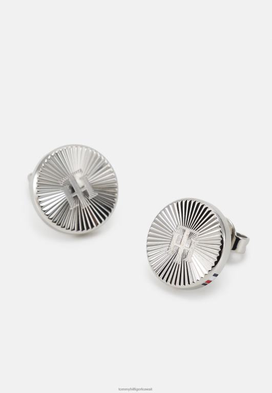 فضية اللون Tommy Hilfiger أقراط عائلة الزهور الطازجة 446444736