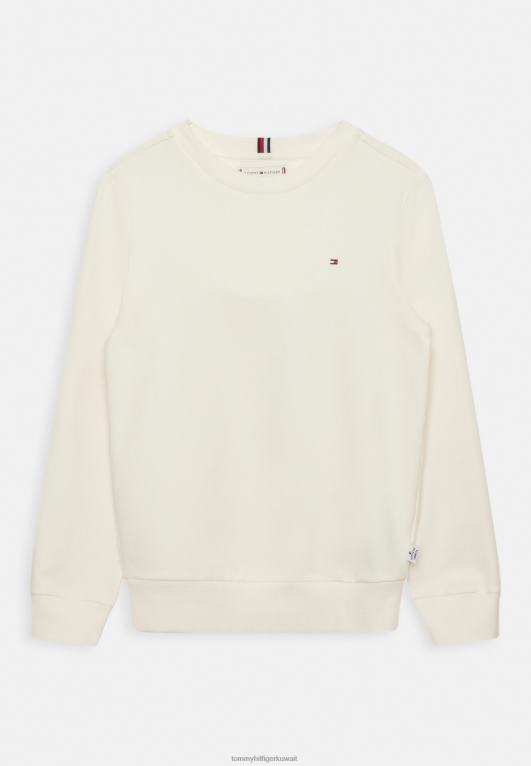 الأبيض القديم Tommy Hilfiger البلوز الصلبة للجنسين 446444744