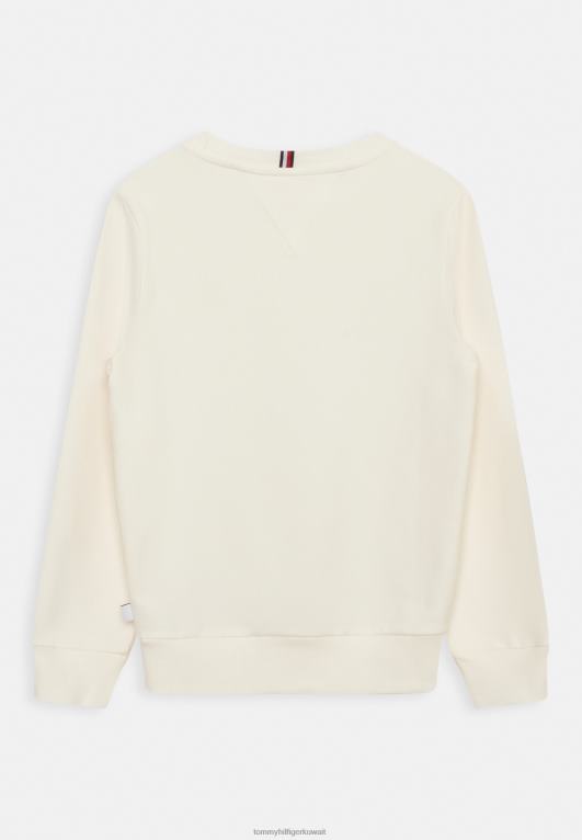 الأبيض القديم Tommy Hilfiger البلوز الصلبة للجنسين 446444744