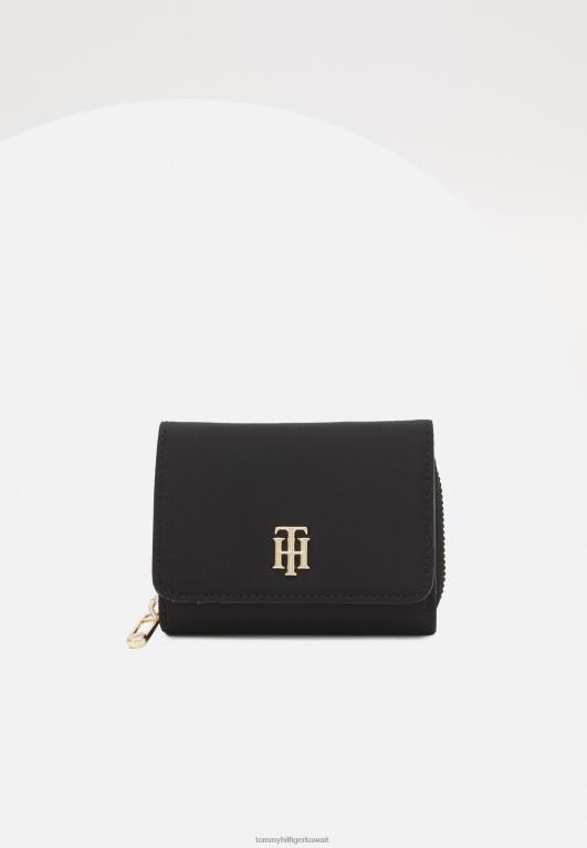 أسود Tommy Hilfiger محفظة ميد المحفظة 446444753
