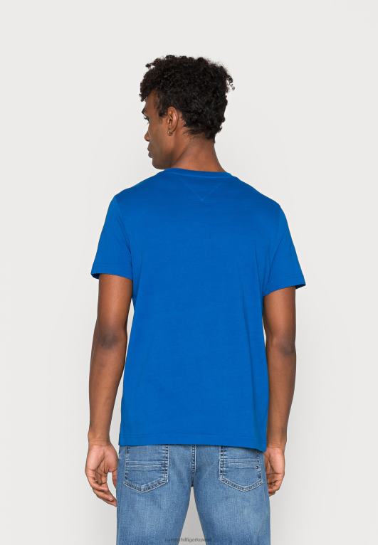 الجزيرة اليونانية الزرقاء Tommy Hilfiger تي شيرت بطبعة علم خطي 446444778