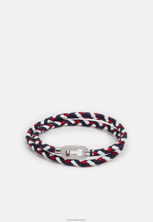 أحمر / أبيض / أزرق / فضي اللون Tommy Hilfiger سوار عائلي بسيط 446444790