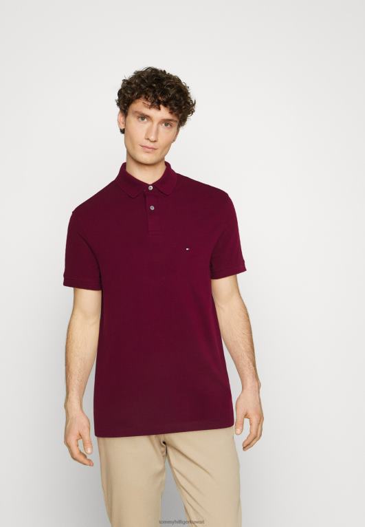 حمرة عميقة Tommy Hilfiger قميص بولو عادي 446444798