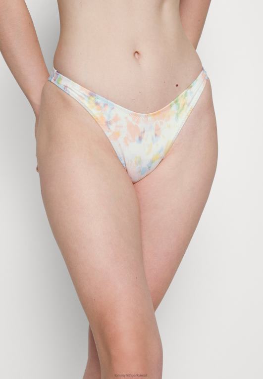 صبغ التعادل Tommy Hilfiger قطعة بيكيني سفلية عالية الساق 446444809