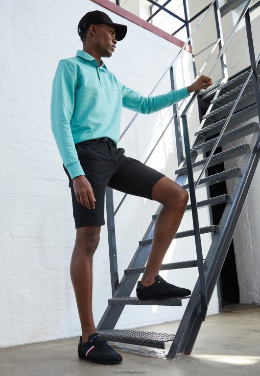 أسود Tommy Hilfiger المدربين عداء الأساسية 446444810