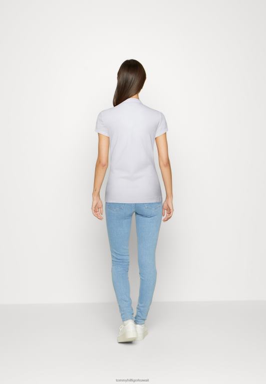 البصرية الأبيض Tommy Hilfiger قميص بولو دائرة ضئيلة 446444811