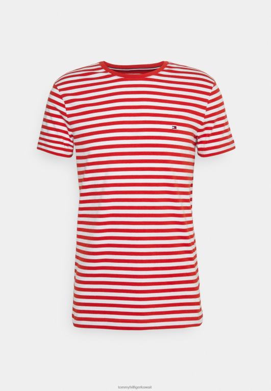 الزنجفر أحمر/أبيض Tommy Hilfiger تي شيرت أساسي 446444815