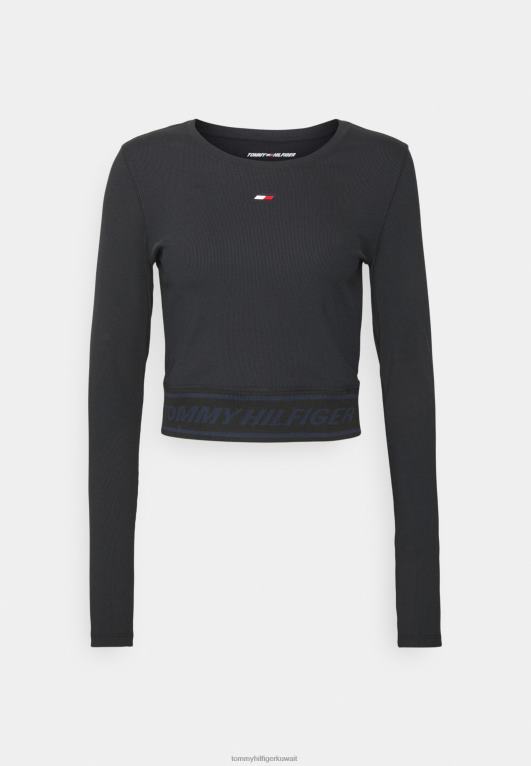 أسود Tommy Hilfiger تي شيرت رياضي 446444823