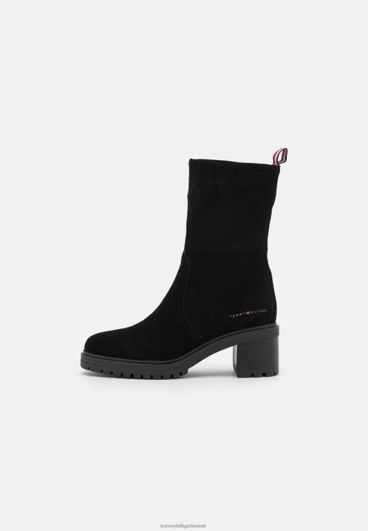 أسود Tommy Hilfiger حذاء كلاسيكي بكعب متوسط ​​للخروج 446444833