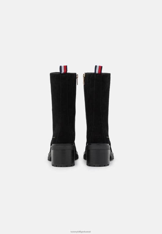 أسود Tommy Hilfiger حذاء كلاسيكي بكعب متوسط ​​للخروج 446444833