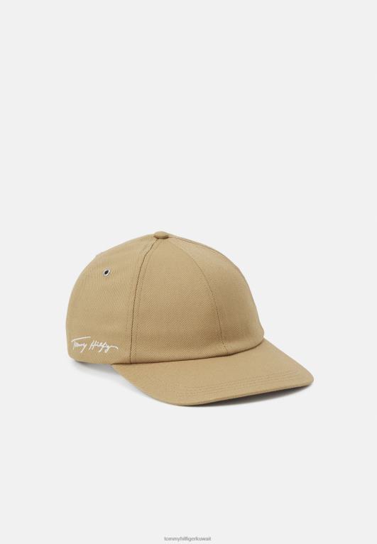 الكاكي الطبيعي Tommy Hilfiger قبعة حديثة فائضة للجنسين 446444855