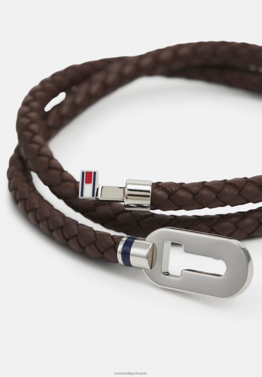 بني/فضي اللون Tommy Hilfiger سوار عائلي بسيط 446444857