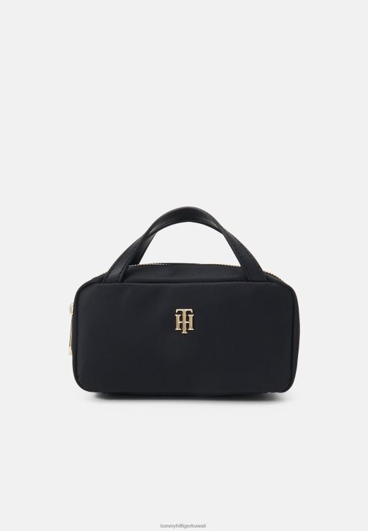 أسود Tommy Hilfiger حقيبة غسيل لحقيبة مكياج الخشخاش 446444884